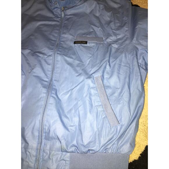 Vtg 80's Members Only Jacket Blue Windbreaker Mens Size 44 Made in Hong Kon - Picture 2 of 9